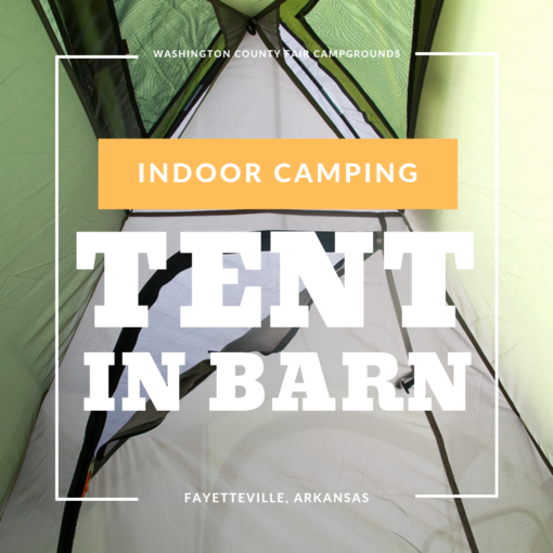 Camping - indoor tent in barn